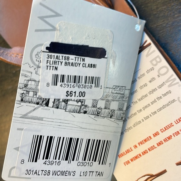 Rainbow Flirty Braidy flip flops - Picture 5 of 5